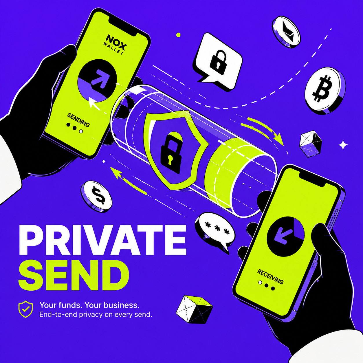 Private Send — sending crypto privately